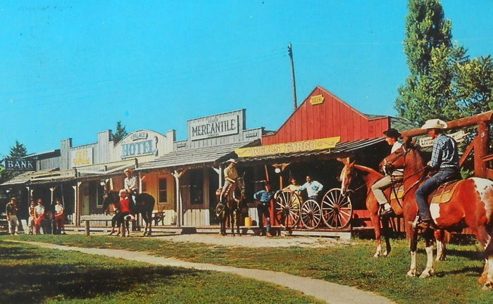 Double JJ Resort (Jack and Jill Ranch) - Old Postcard View (newer photo)